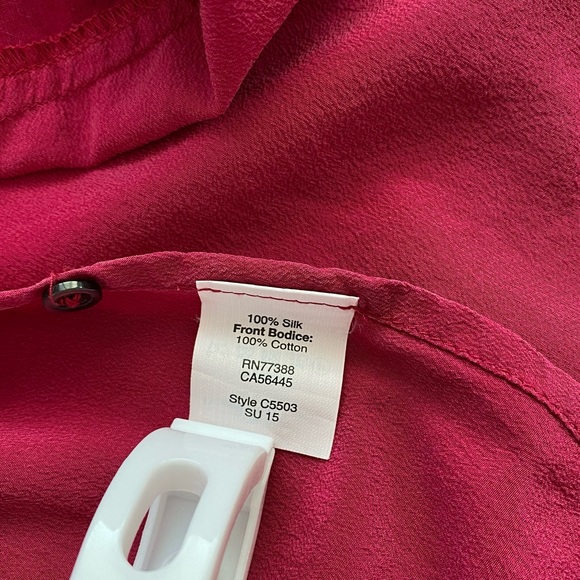 MADEWELL Sunbask Pink Silk Sleeveless Blouse Top - Picture 13 of 15